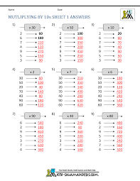 Free 4th grade multiply in columns worksheets including one and two digits multiplied by up to 4 digits. Multiplying By Multiples Of 10