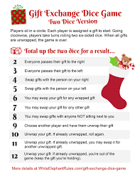 the gift exchange dice game how to