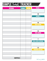 Simple Home Budget Spreadsheet Excel Worksheet Free 10