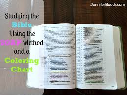 Studying The Bible Using The Soap Method And A Coloring