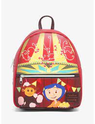 Box Lunch Exclusive Coraline Circus Mini Backpack Vegan Polyurethane  Leatherette - Walmart.com