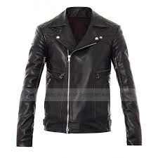 From Paris With Love Sam Worthington Black Leather Quilted Jacket