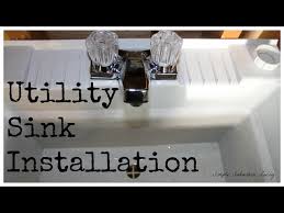 Utility Sink Installation The Drain