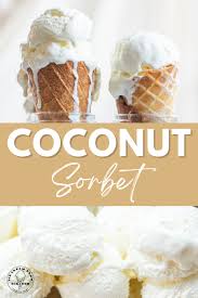 easy homemade coconut sorbet recipe