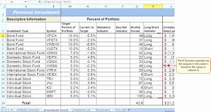 Stock Portfolio Sample Excel Fresh Wondrous Investment Tracking