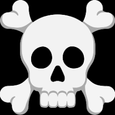 A skull and crossbones or demise's skull is a sign containing a humanoid skull and two extended bones crisscrossed. Skull And Crossbones Emoji