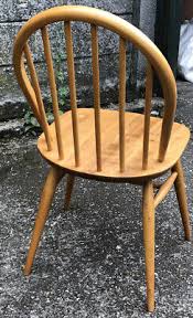 modern ercol hoop back dining chairs