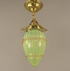 Viennese Art Nouveau Pendant Lamp In