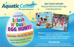 Splash and Dash Egg Hunt at the Aquatic Center