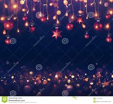 Balls And Christmas Lights Hanging Stock Image Image Of