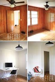 wood paneling makeover