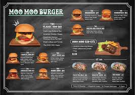 Menu Moo Moo Burger