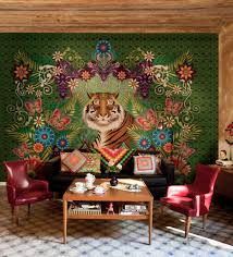 tiger nature statement wallpaper mural