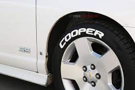Cooper Tires White Tire Letters