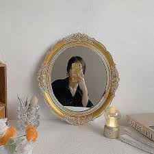 vanity mirror baroque frame mirror gold