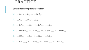 chemical equations more writing and