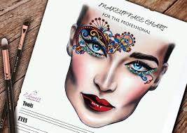 Face Charts Makeup Artists Bridal Book Tool Makeup Face