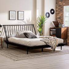 Spindle Back Solid Wood Queen Bed