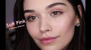 soft pink everyday makeup tutorial