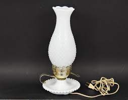Vintage Hobnail Milk Glass Hobnail Lamp
