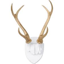 large faux taxidermy antler rack wall décor