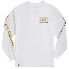 Salty Crew Point Loma Long Sleeve T Shirt White