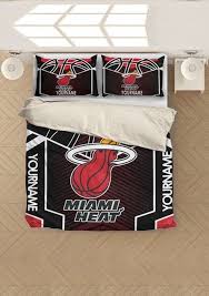 Customize Miami Heat Bedding Sets Duvet