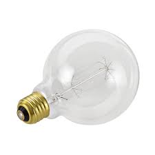 Shop Aspen Creative G125 Vintage Edison Filament Light Bulb 60 Watt Medium E26 Base Clear Set Of 2 Overstock 31308697