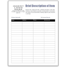 Free Bid Sheet Template Collection Downloads For Ms Publisher