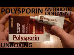 unboxing polysporin antibiotic ointment
