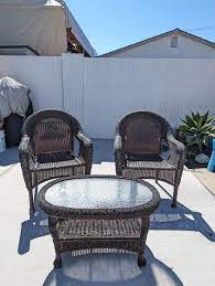 Wicker Patio Chairs Set For In