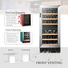 dual zone wine cooler refrigerator