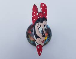 nail art step by step minnie mouse design