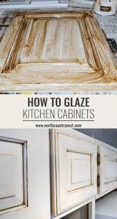 how to glaze kitchen cabinets