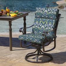 Arden Selections Sapphire Aurora Damask Outdoor Dining Chair Cushion
