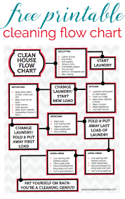 Printable Cleaning Flow Chart Cleaning Hacks House