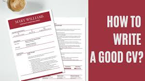 Cv format pick the right format for your situation. How To Write A Good Cv Studyingram