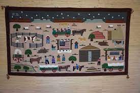 great pictorial navajo rug featured