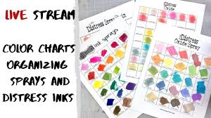 Organizing Inks And Sprays Color Charts Pumpkin Beans