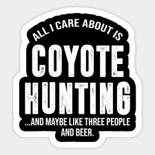 funny coyote hunting shirts for men