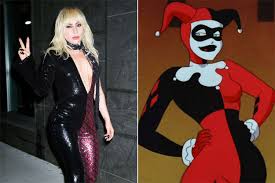 lady a wears harley quinn outfit to