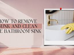 clean gunk out of bathroom sink drain