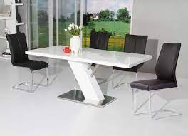 modern white lacquer dining table