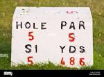 Golf hole distance hi-res stock photography and images - Alamy