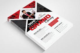 Grand Opening Flyer Template Easily Easy Customize Shape