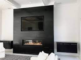 modern fireplace linear fireplace