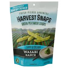 green pea snack crisps wasabi ranch