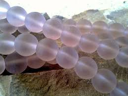 Sea Glass Seaglass Beads Lt Periwinkle