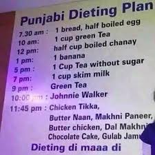 Punjabi Diet Plan Super Healthy Recipes Diet Healthy