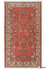 turkish sun faded rug red and beige